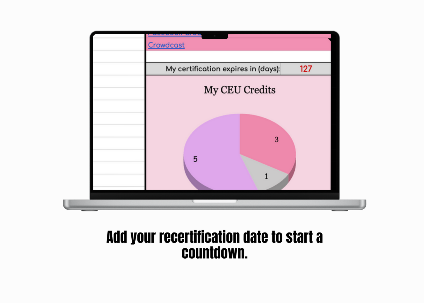 CEU Tracker for BCBAs (Google Sheet)
