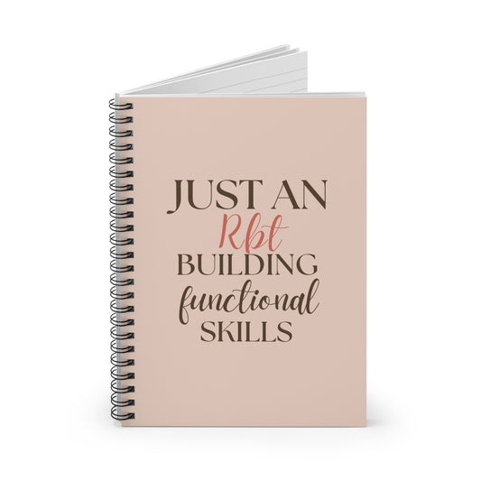 BCBA and RBT Spiral Notebook | Just a (BCBA/RBT) Building Functional Skills