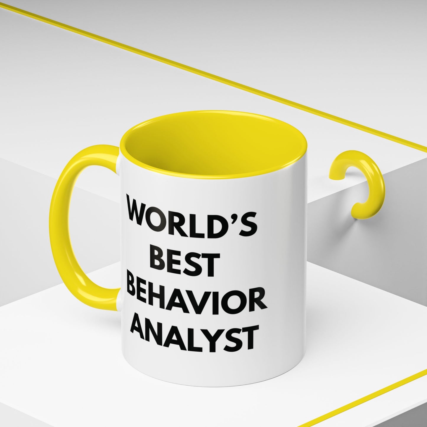 World's Best Behavior Analyst Coffee Mug | 11/15oz Accent Mug for Motivational Coffee Lovers