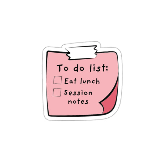 Behavior Analyst To Do List Sticker