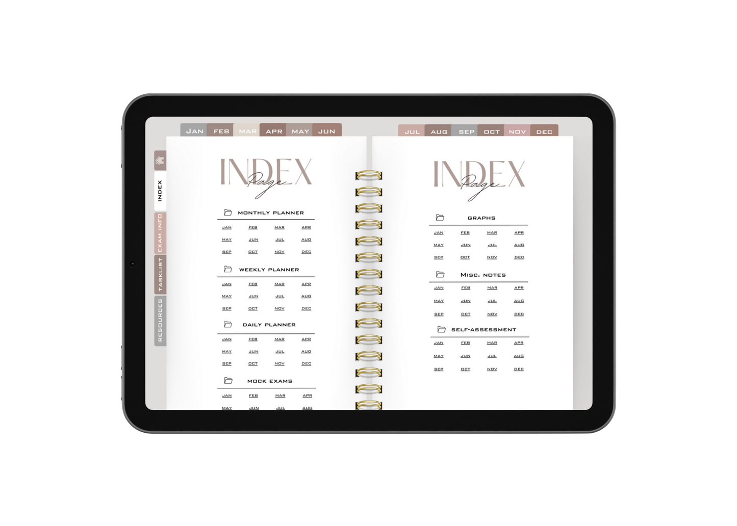 BCBA Exam Digital Study Planner - Undated