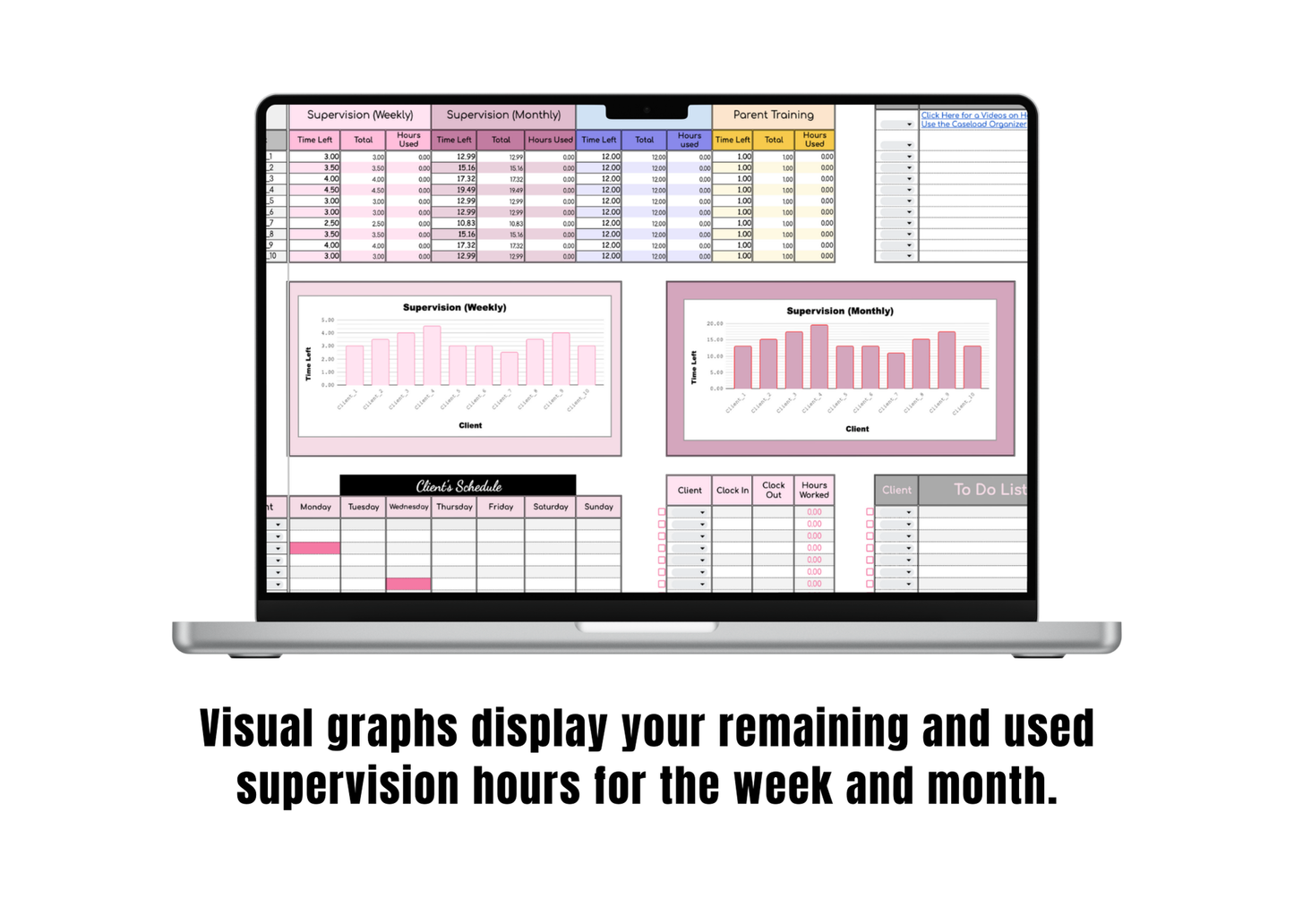 Google Sheet: BCBA Caseload Organizer