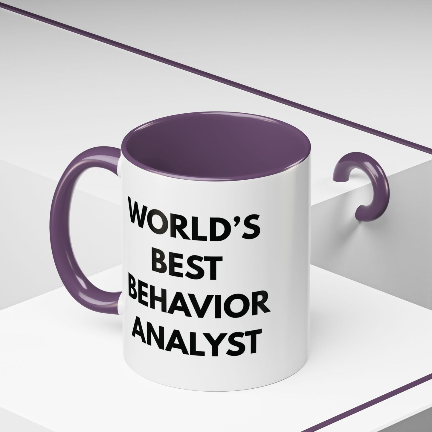 World's Best Behavior Analyst Coffee Mug | 11/15oz Accent Mug for Motivational Coffee Lovers
