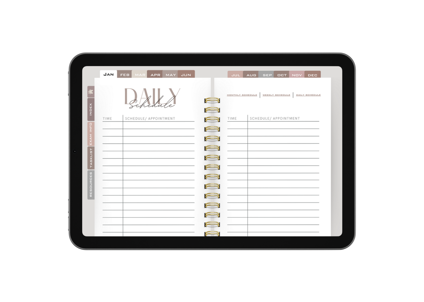 BCBA Exam Digital Study Planner - Undated