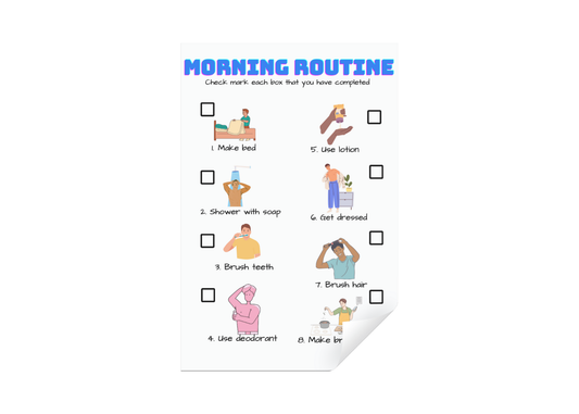 Morning and Night Routine Visual Aid