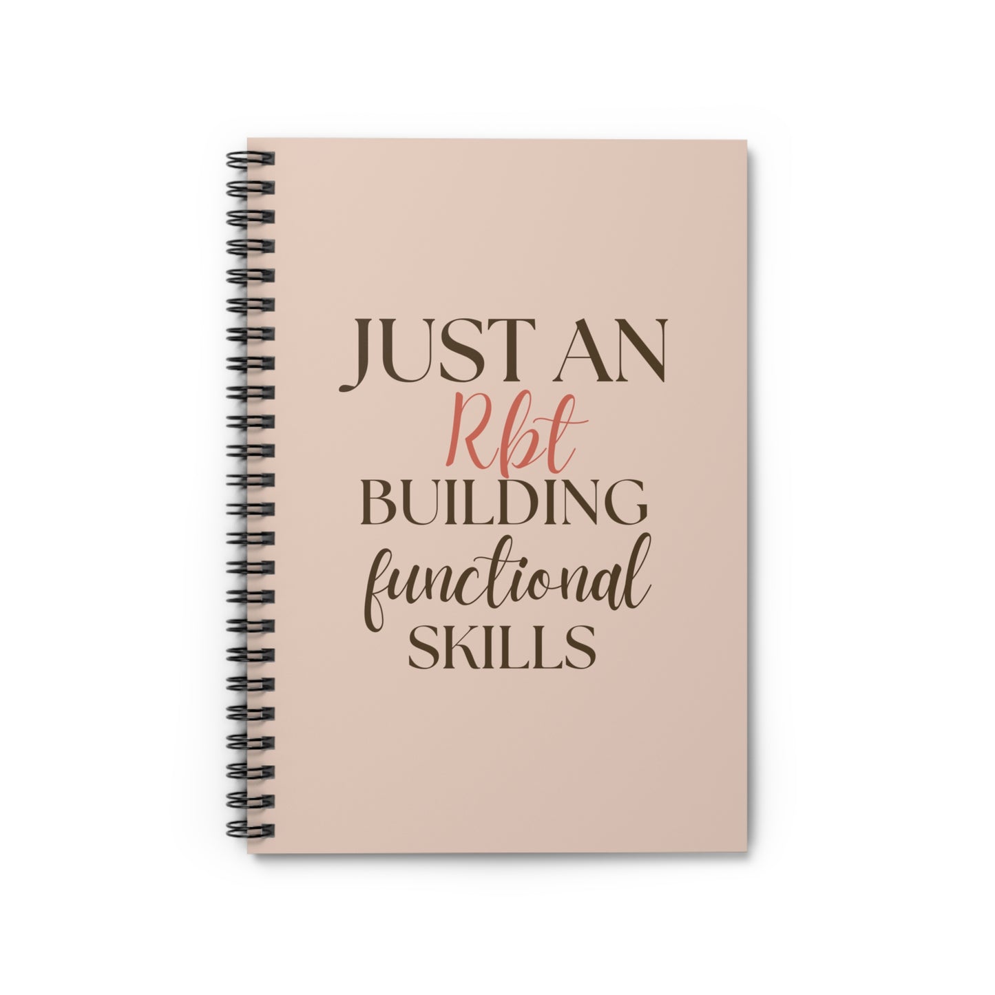 BCBA and RBT Spiral Notebook | Just a (BCBA/RBT) Building Functional Skills